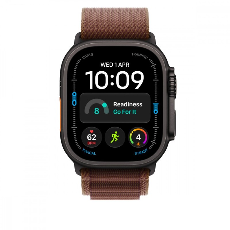 Opaska Alpine w kolorze burgundu do koperty 49 mm - rozmiar M - wykończenie z tytanu w kolorze czarnym