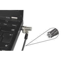 Dicota Security Cable Wedge lock Ultra Slim - keyed