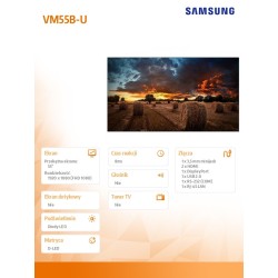 Monitor profesjonalny VM55B-U 55 cali Video Wall Matowy 24h/… | PartsPC.pl