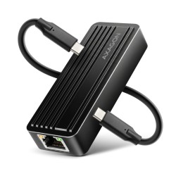 ADE-10GR Karta sieciowa USB-C 10Gbps, port RJ-45 10GbE (10/5/2.5/1G), chipset Realtek RTL8159, Wake-on-LAN, aluminiowa, odłączan