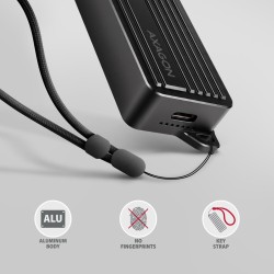 ADE-10GR Karta sieciowa USB-C 10Gbps, port RJ-45 10GbE (10/5/2.5/1G), chipset Realtek RTL8159, Wake-on-LAN, aluminiowa, odłączan