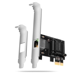 PCEE-G50 Karta sieciowa PCIe 3.1 x1, port RJ-45 5GbE (5/2.5/1G), chipset Realtek RTL8126, PXE, Wake-on-LAN, radiator, śledź SP/L