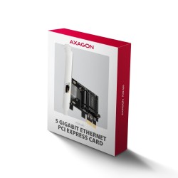PCEE-G50 Karta sieciowa PCIe 3.1 x1, port RJ-45 5GbE (5/2.5/1G), chipset Realtek RTL8126, PXE, Wake-on-LAN, radiator, śledź SP/L