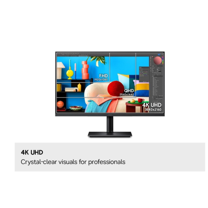 Monitor 32 cali Viewfinity S80UH IPS 3840x2160 UHD 16:9 1xHDMI 1xDP 1xUSB-C 90W 3xUSB-A Easy Connection KVM PIP/PBP 5ms 60Hz HAS