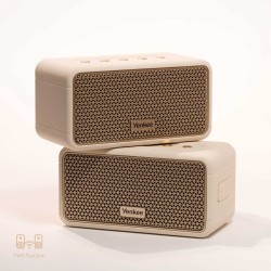Głośnik RETRO MAMBO S beżowy Moc 20W, IPX4, TWS, BT, Aku.4400mAh