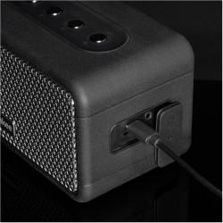 Głośnik RETRO MAMBO S Czarny Moc 20W, IPX4, TWS, BT Aku.4400mAh