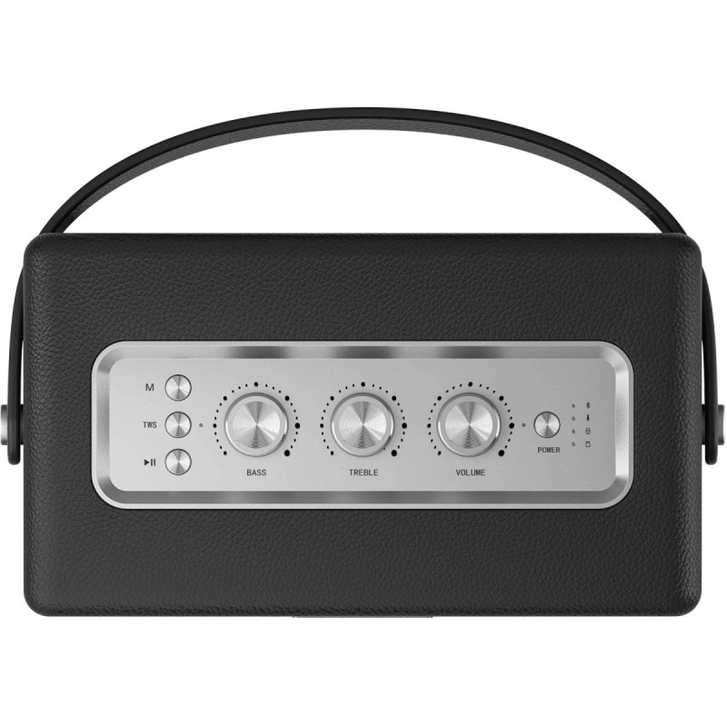Głośnik RETRO MAMBO L czarny moc 45W,IPX4,TWS,BT,USB, akumulator 5000mAh