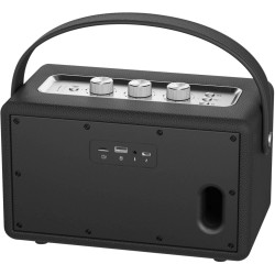 Głośnik RETRO MAMBO L czarny moc 45W,IPX4,TWS,BT,USB, akumulator 5000mAh