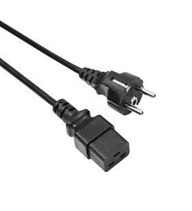 Kabel zasilający serwerowy Akyga AK-UP-01A IEC C19 CEE 7/7 250V/50Hz 1,8m