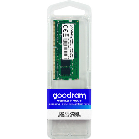 GOODRAM 16GB 1x16GB 3200MHz DDR4 CL22 SODIMM