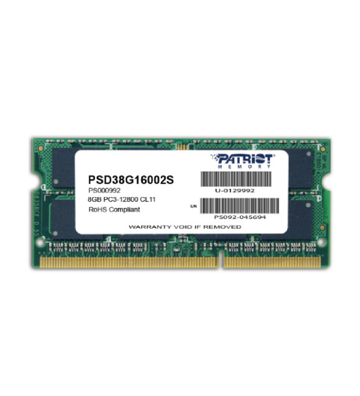 Patriot Signature 8GB 1x8GB 1600MHz DDR3 CL11 SO-DIMM