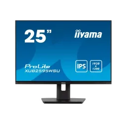 IIYAMA Monitor 25 cali XUB2595WSU-B5 IPS.PIVOT.16:10.USB.DP.HDMI.VGA.2x2W.