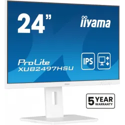 IIYAMA Monitor 24 cale XUB2497HSU-W2 IPS, HDMI, DP, 2x2W, 2xUSB, Pivot,