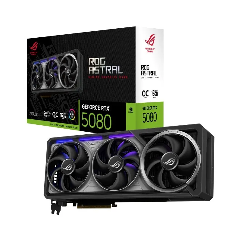 Asus Karta graficzna GeForce RTX 5080 ROG ASTRAL OC GDDR7 256bit 3DP/2HDMI