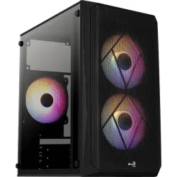 AeroCool Obudowa CS-107 Czarna ARGB USB 3.0 Mini Tower