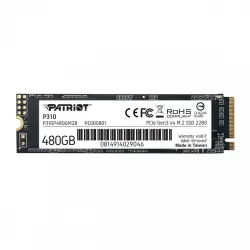 Patriot Dysk SSD P310 480GB M.2 2280 1700/1500 PCIe NVMe Gen3 x 4