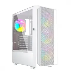 Gembird Obudowa Midi Tower Fornax 4000 ARGB biała | PartsPC.pl