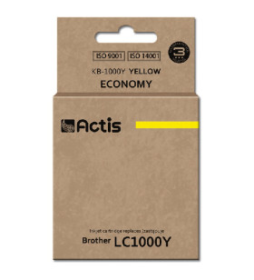 Tusz ACTIS KB-1000Y (zamiennik Brother LC1000Y/LC970Y Standard 36 ml żółty)