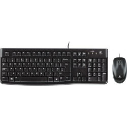 Zestaw przewodowy klawiatura + mysz Logitech Desktop MK120 USB czarny