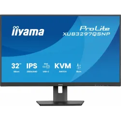 IIYAMA Monitor 32 cale XUB3297QSNP-B1 IPS,QHD,USB-C DOCK (95W), USB HUB 4x,
