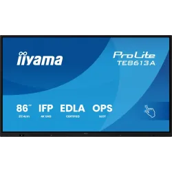 IIYAMA Monitor 86 cali TE8613A-B1AG INFRARED,40pkt,IPS,4K,7H,450cd/m2,